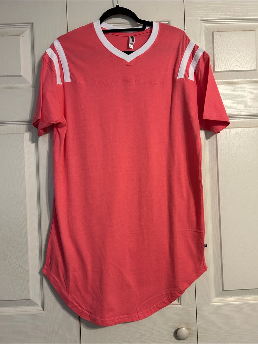 PENNANT NWT Medium Pink White Nightgown Pajamas Cotton Lounewear Comfy Sleep